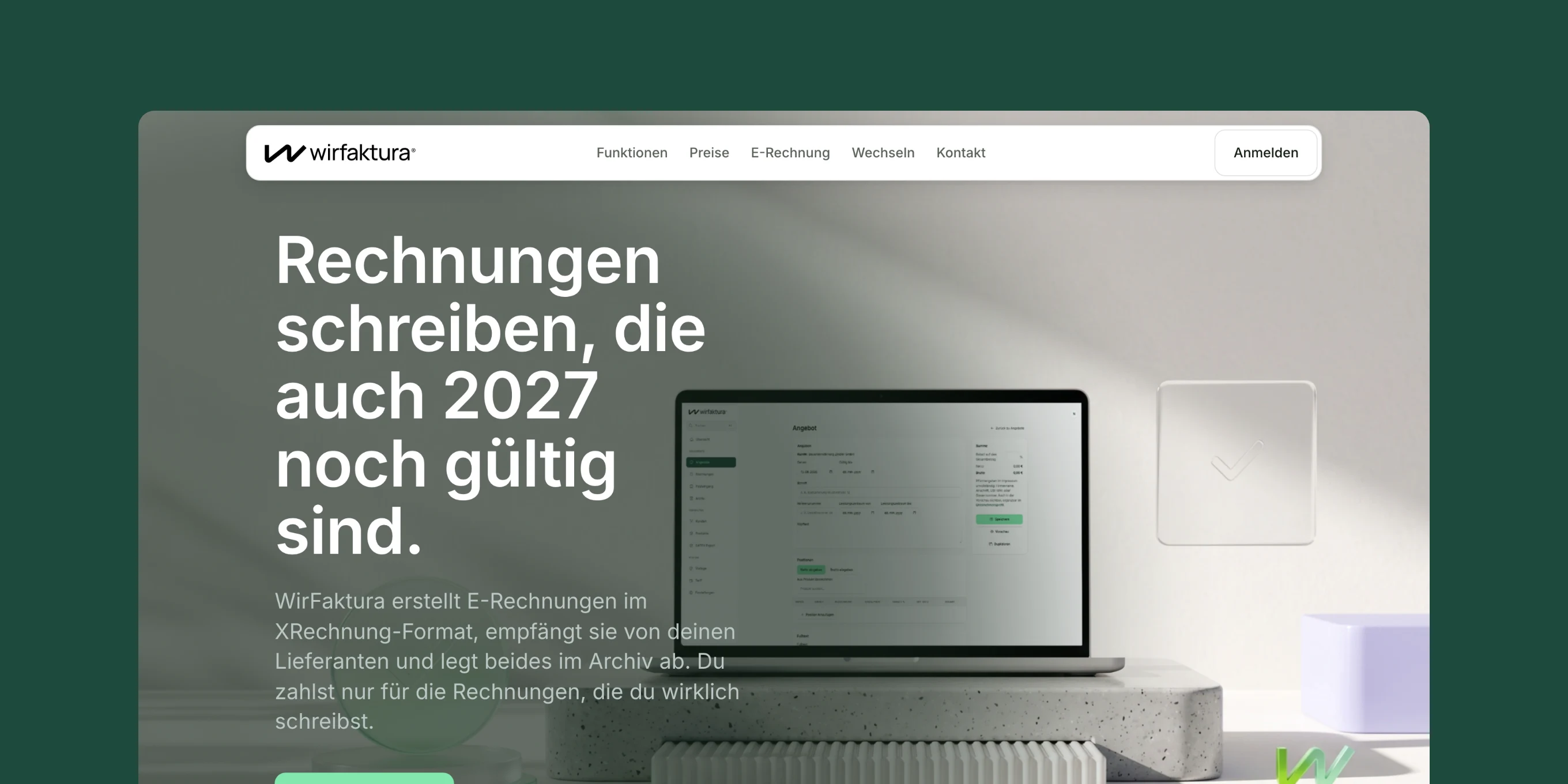 WirFaktura home page